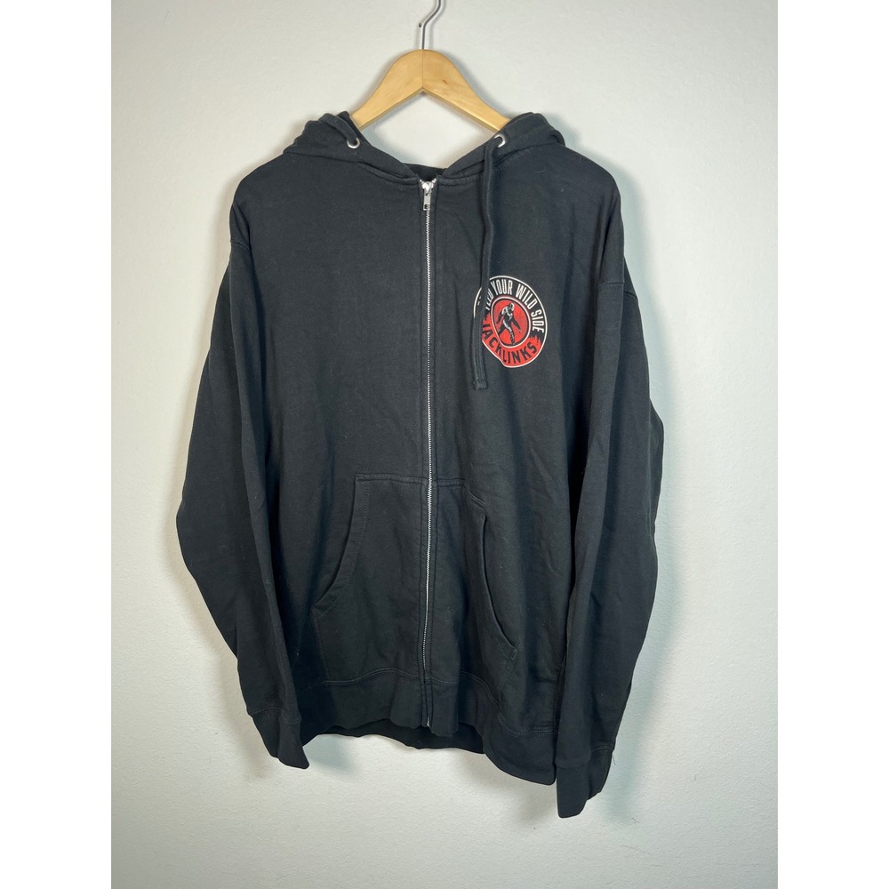 Jack Links Feed Your Wild Side Full Zip Hoodie Black Sasquatch Unisex SM-XL